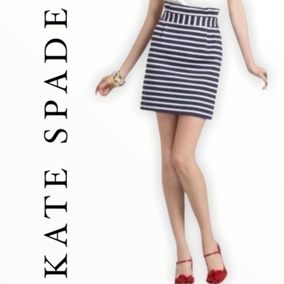 Kate Spade Striped Piper The Rules Skirt - Picture 2 of 12